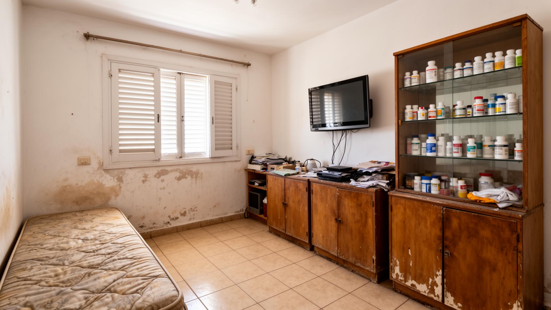 Dated apartment interior before renovation